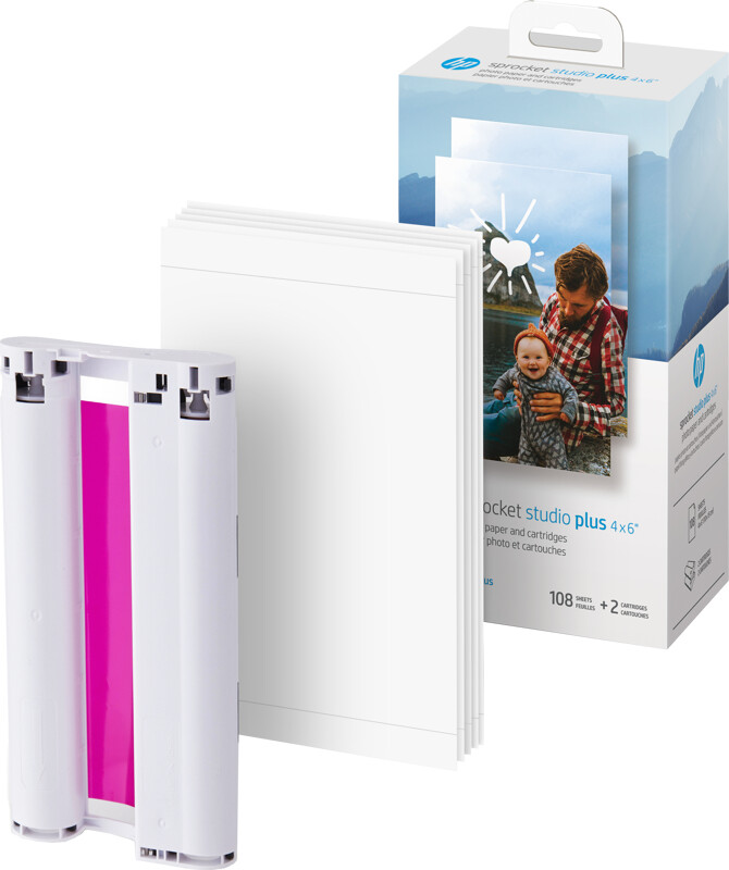 Hp - Sprocket Studio Plus Cartridge 108-Pack Hpis4X6C108