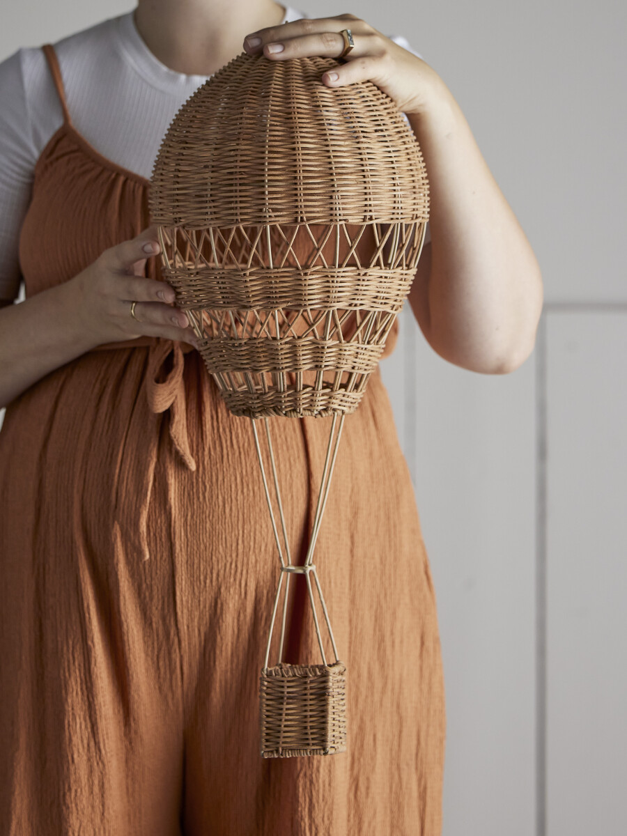 Bloomingville Mini - Huggi Uro - Luftballon - Brun - Rattan