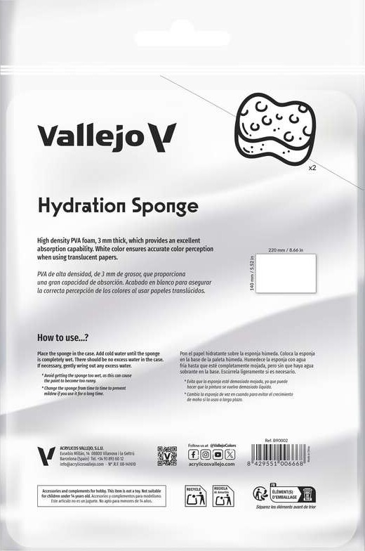 Vallejo - Påfyldningssvampe - Genanvendelig - 2 Stk - B90002