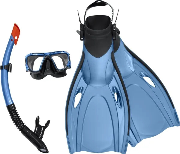 Bestway - Hydro-Pro Snorkelsæt Og Svømmefødder - Str 43-48 - Assorteret