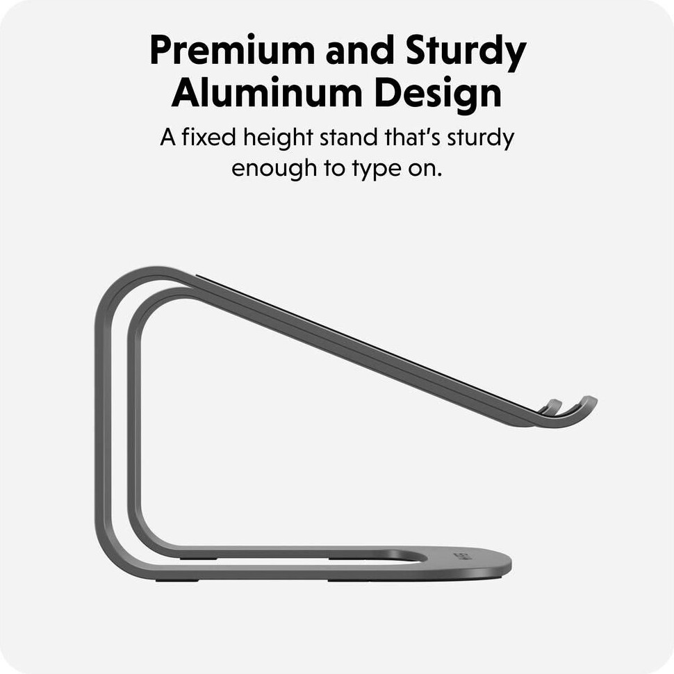 Hyper - Hyperspace Ergonomic Laptop Stand Space Grey