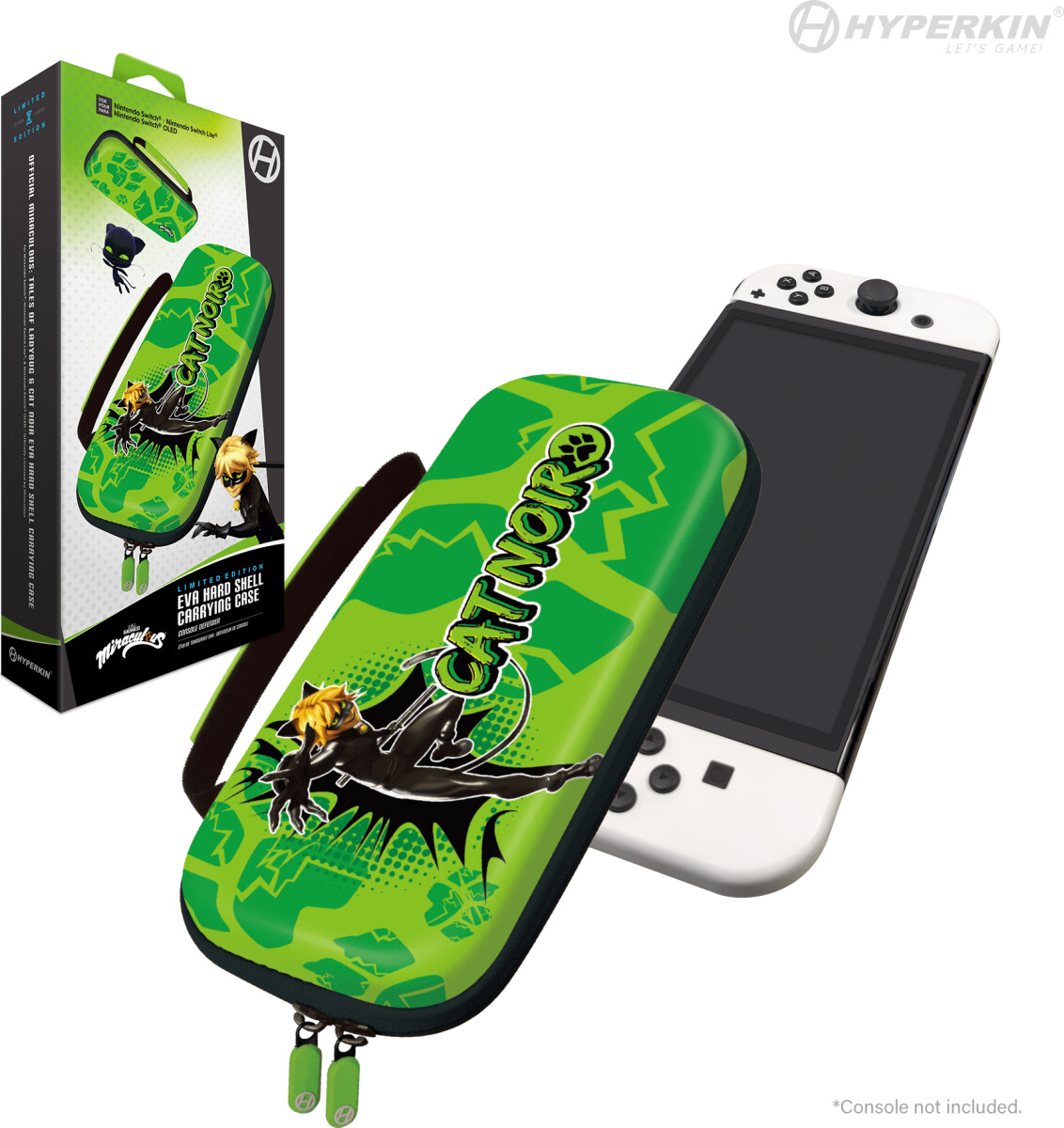 Hyperkin Official Miraculous Hard Case - Switcholedlite Cat Noir