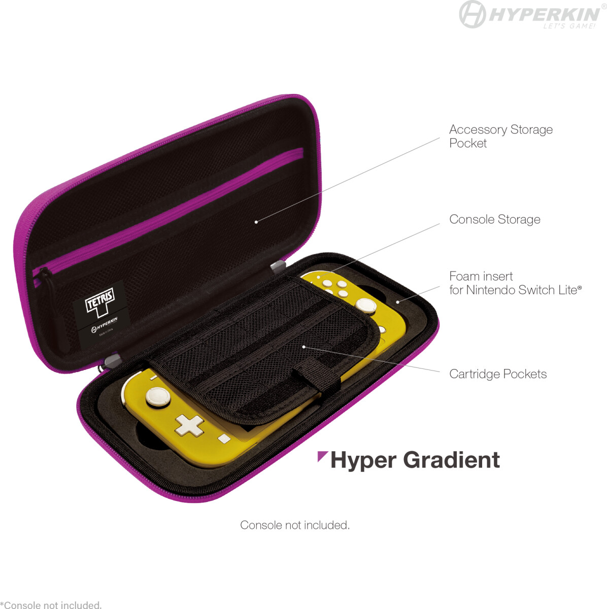 Hyperkin Official Tetris Hard Case - Switcholedlite Hyper Gradient