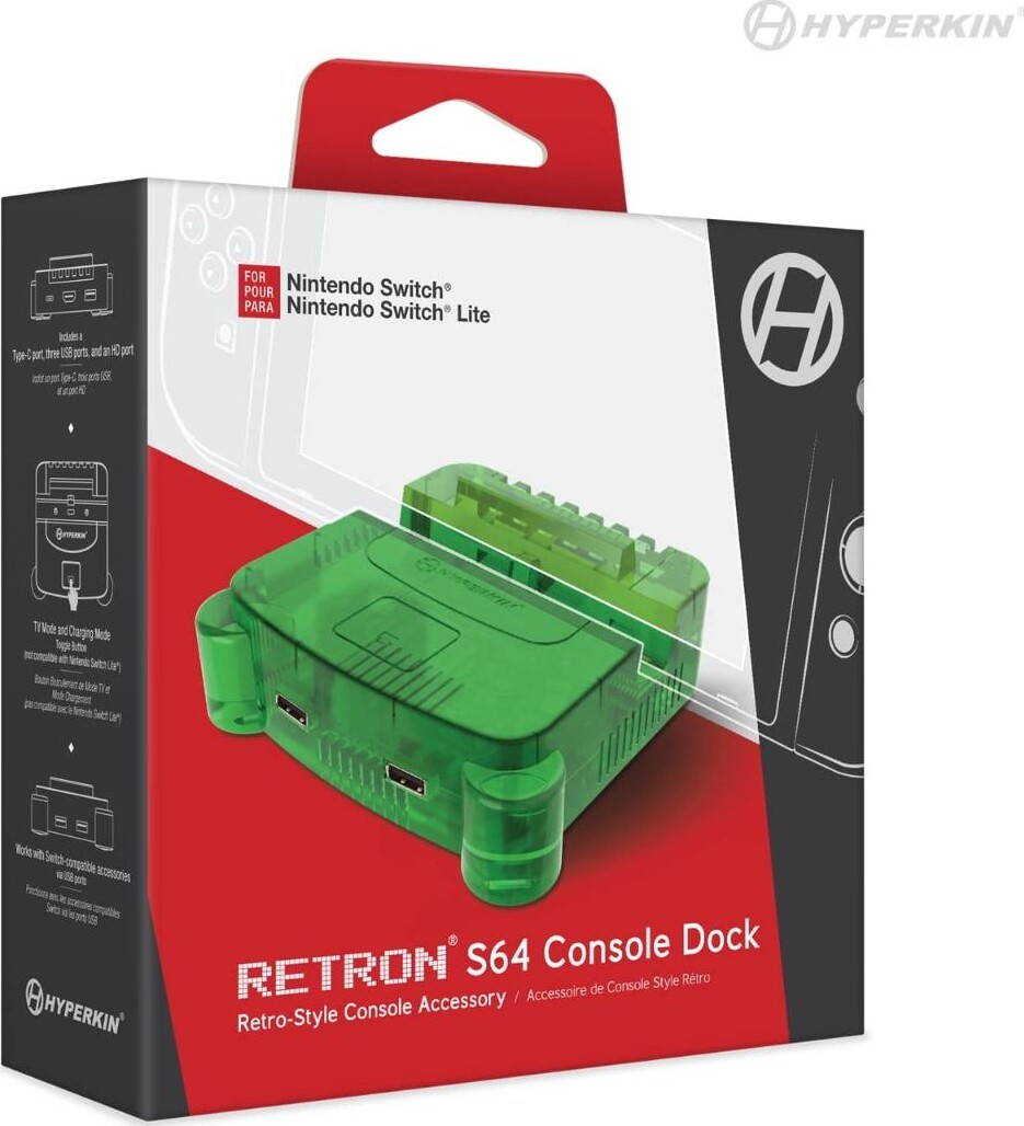 Hyperkin Retron S64 Console Dock- Switch Lime Green