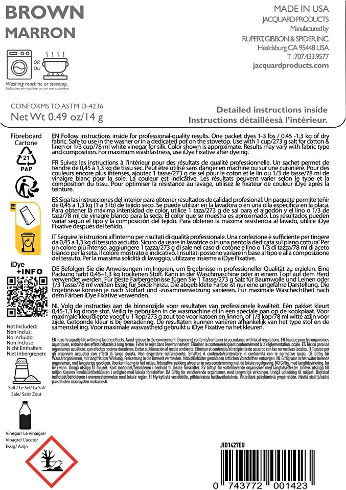 Idye Naturtekstiler - Brun - 14 G