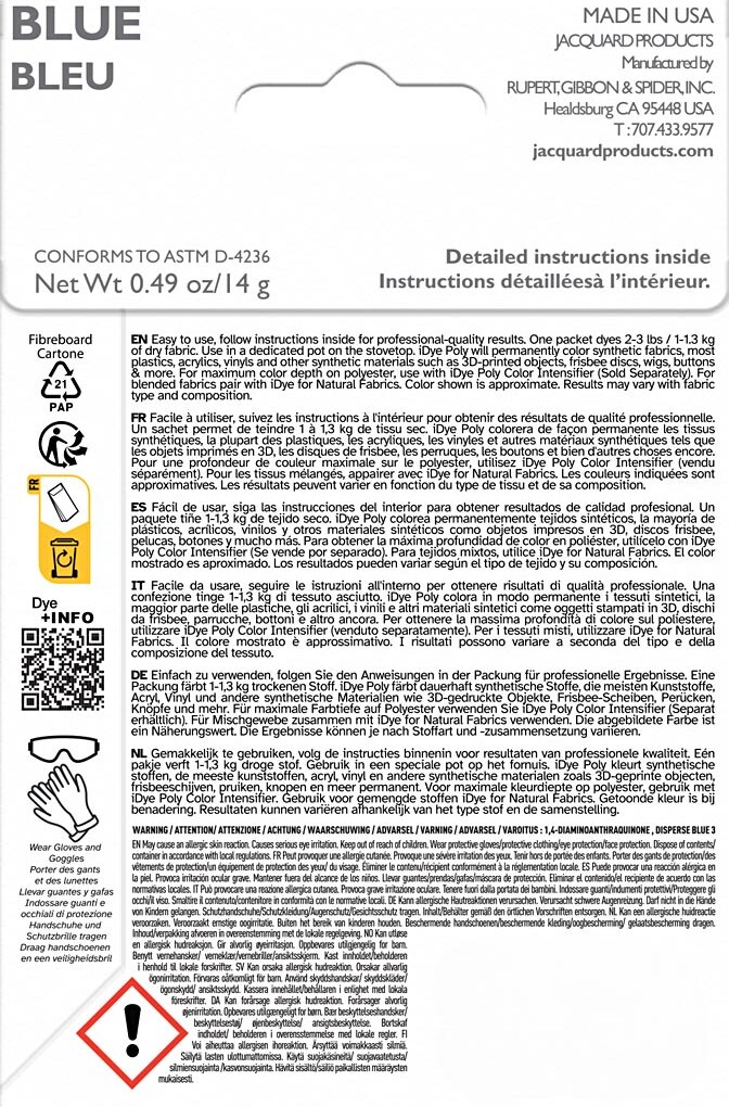 Idye Poly - Blå - 14 G