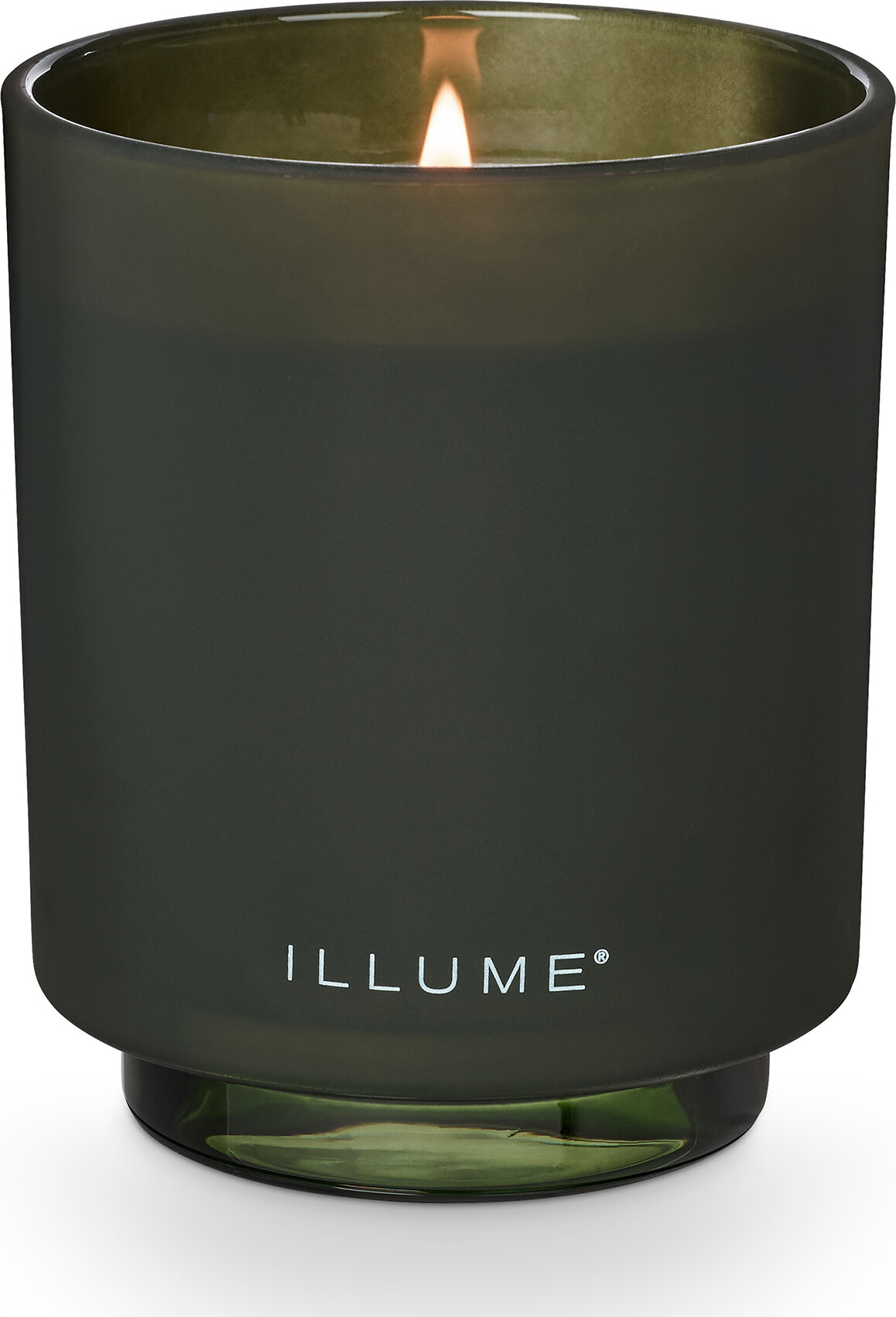 Illume - Balsam And Cedar - Glass Candle Duftlys - Grøn