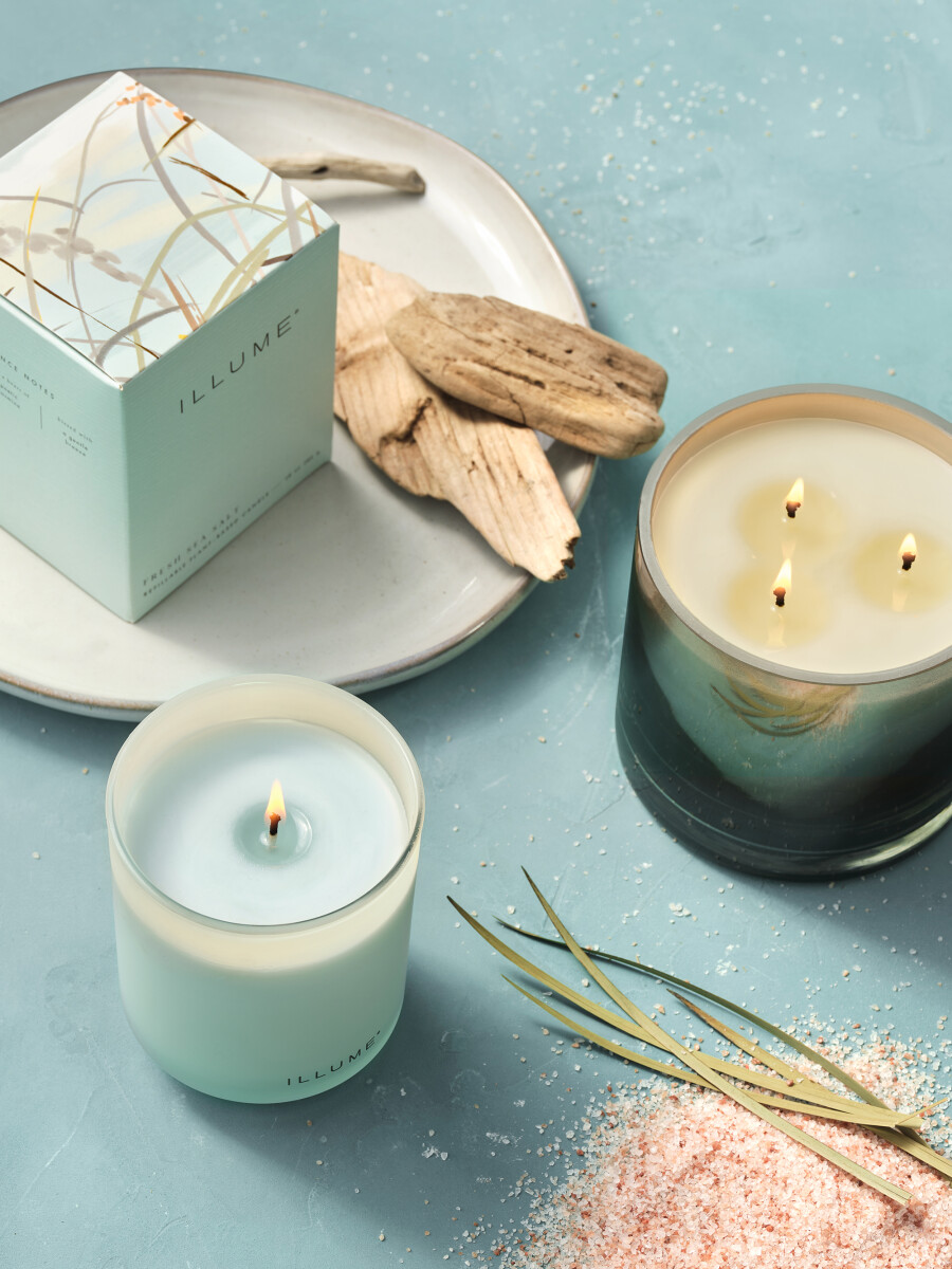 Illume - Duftlys - Fresh Sea Salt - 50 Timer