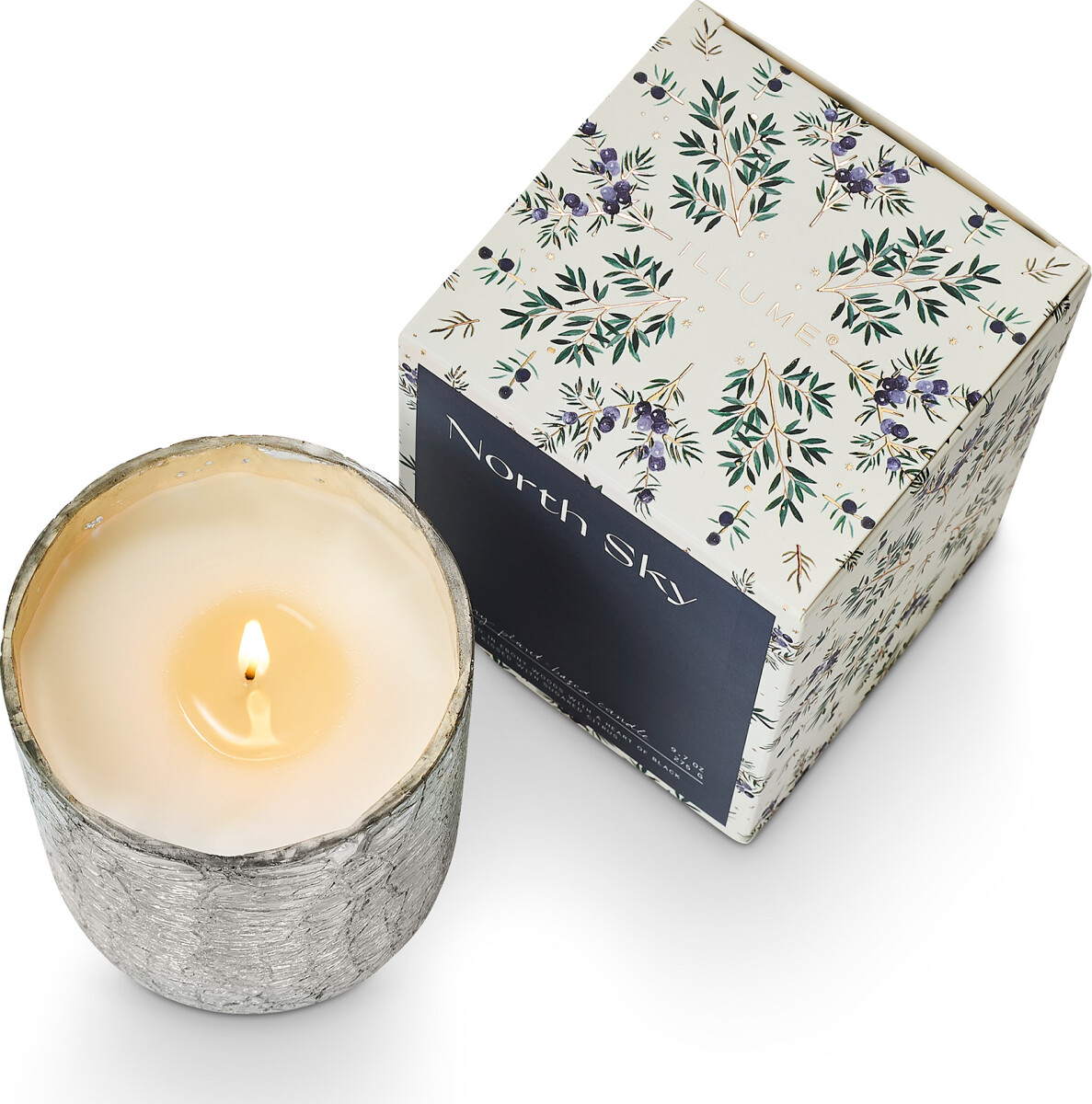 Illume - Duftlys - North Sky - Crackle Glas - 40 Timer