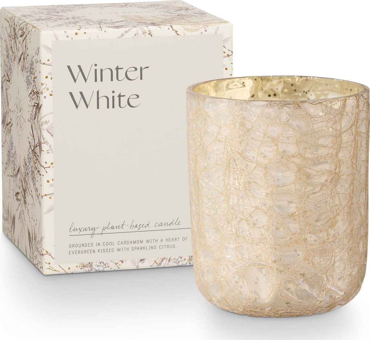 Illume - Duftlys - Winter White - Crackle Glas - 40 Timer