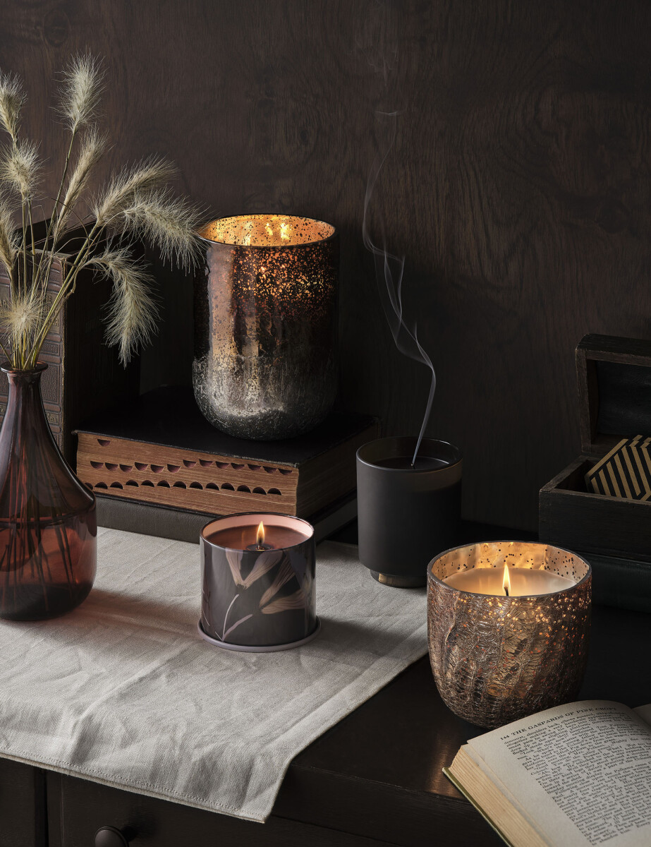 Illume - Duftlys - Woodfire - Crackle Glas - 80 Timer