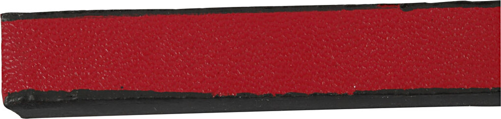 Imiteret Læderbånd - B 10 Mm - Tykkelse 3 Mm - Rød - 1 M