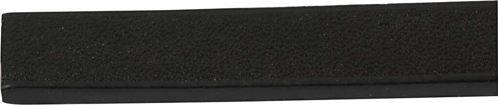 Imiteret Læderbånd - B 10 Mm - Tykkelse 3 Mm - Sort - 1 M