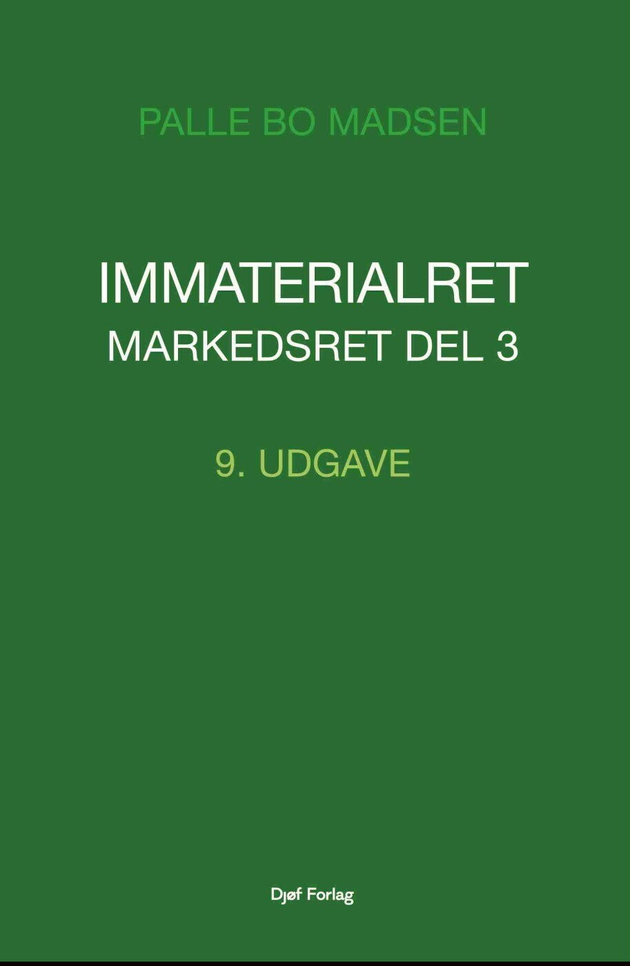 Immaterialret - Markedsret - Del 3