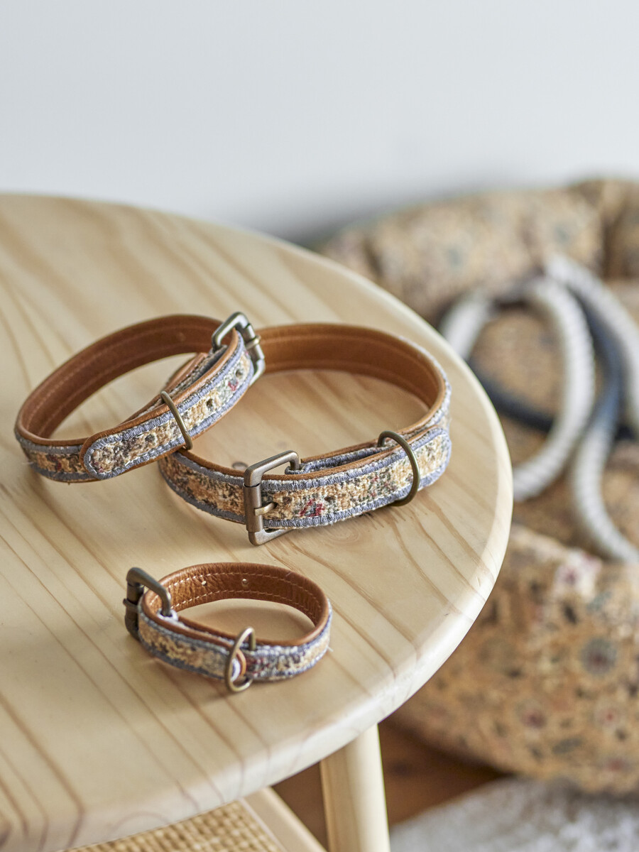 Bloomingville - Imola Hundehalsbånd - Blå - Bomuld - 3 Stk