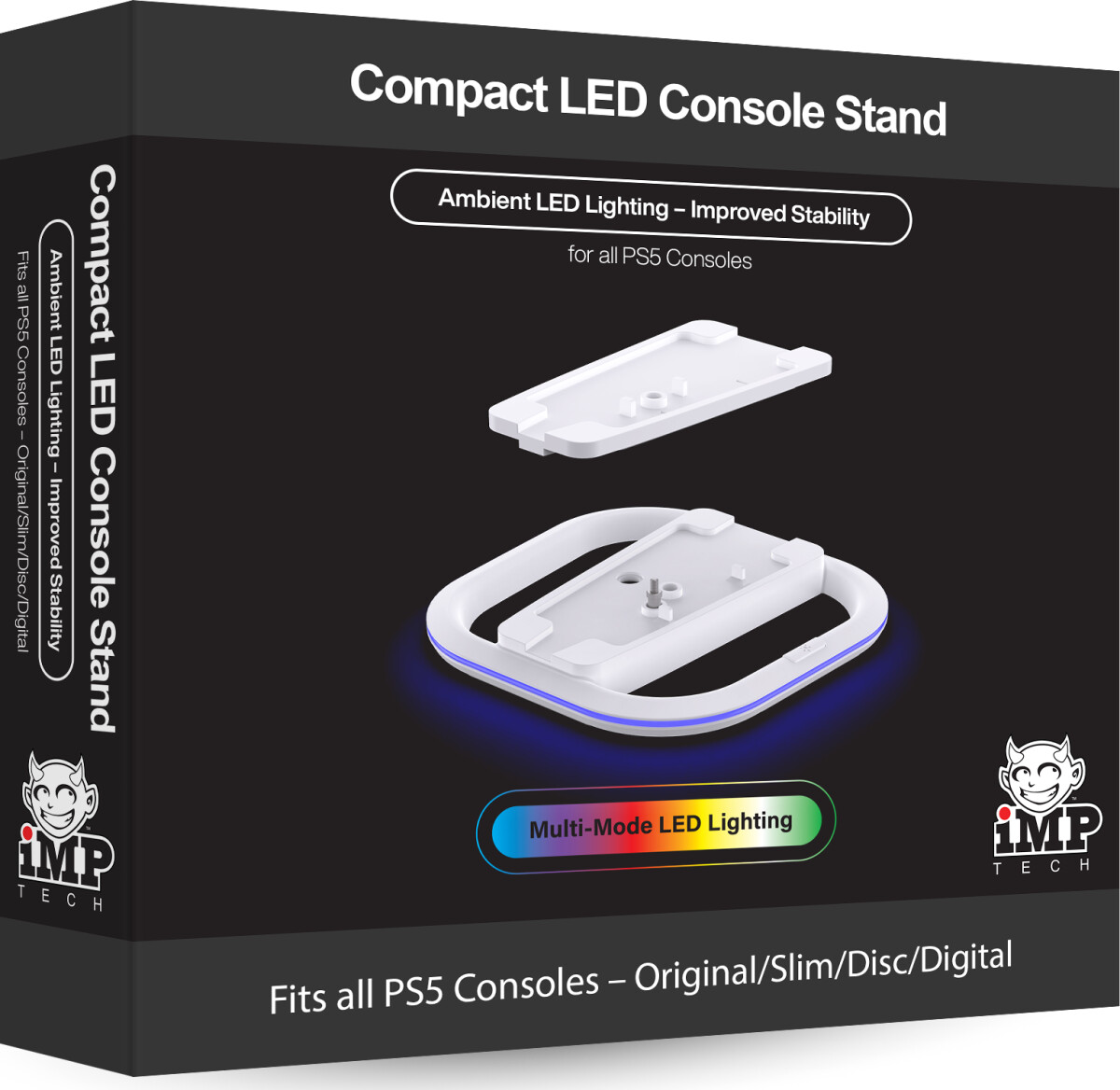Imp Compact Led Stand For Ps5 Original And Slim Disc And Digital