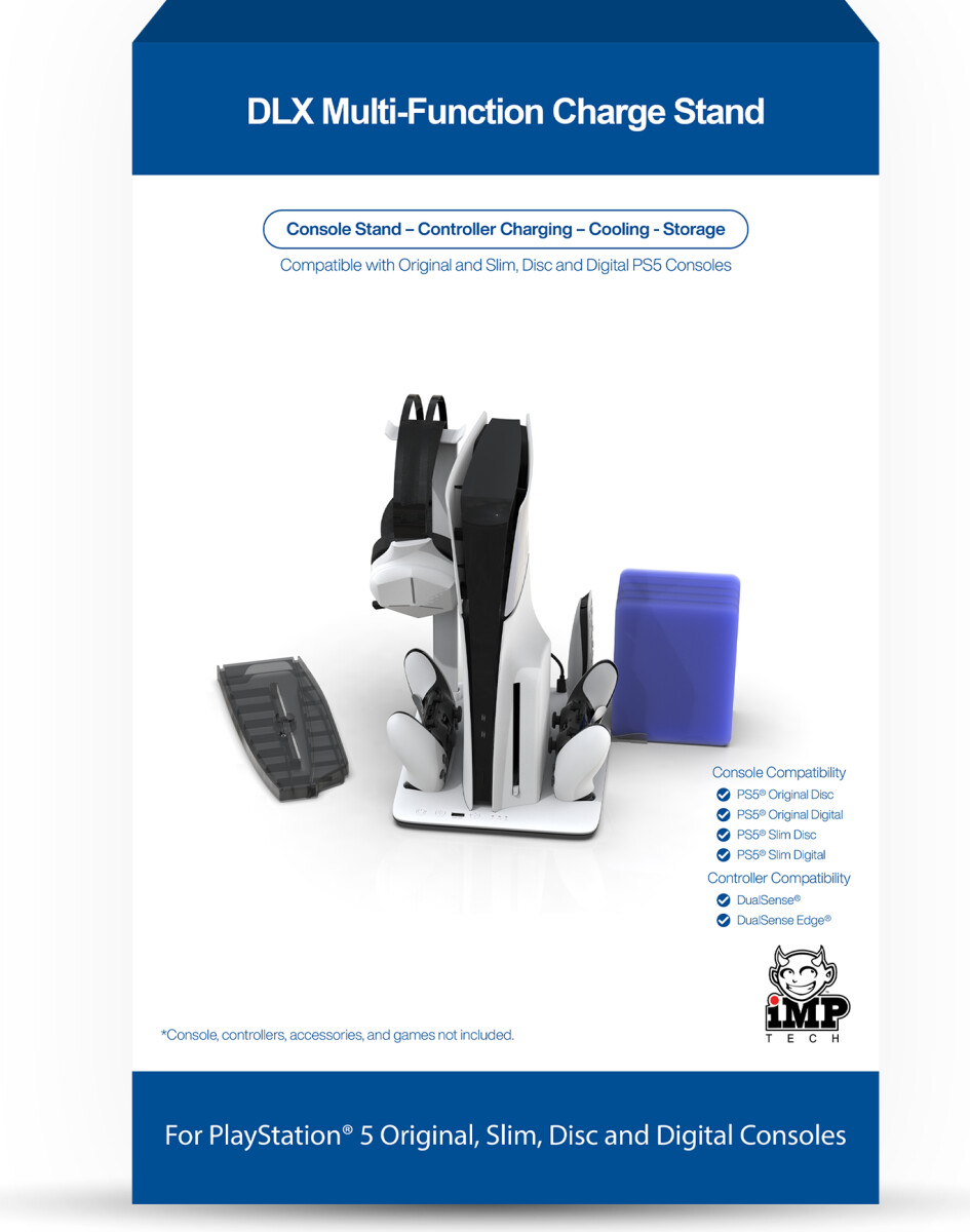Imp Dlx Stand - Charges Controllers Inc Edge 3Sp Fan W Game Høretelefoner