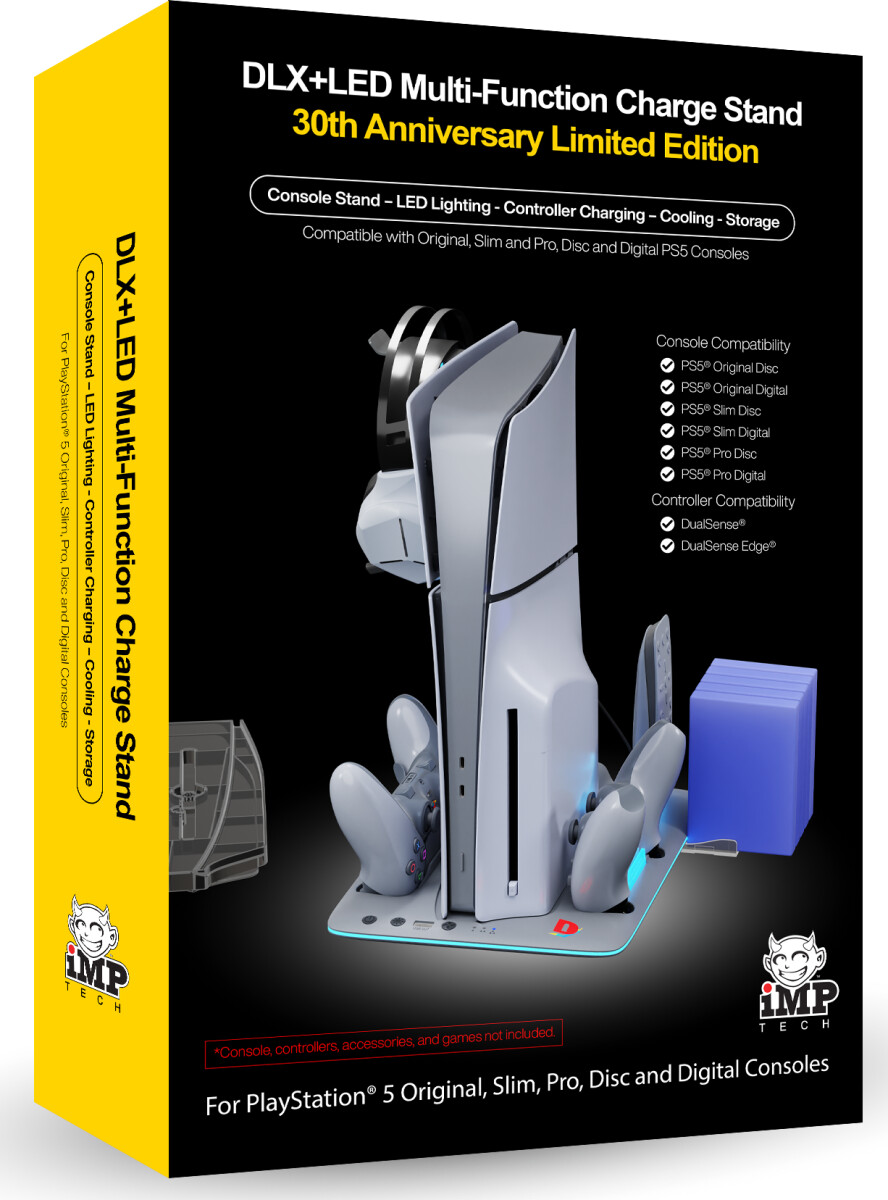 Imp Tech - Dlx Led Multi Function Charge And Cool Stand - 30Th Anniversary