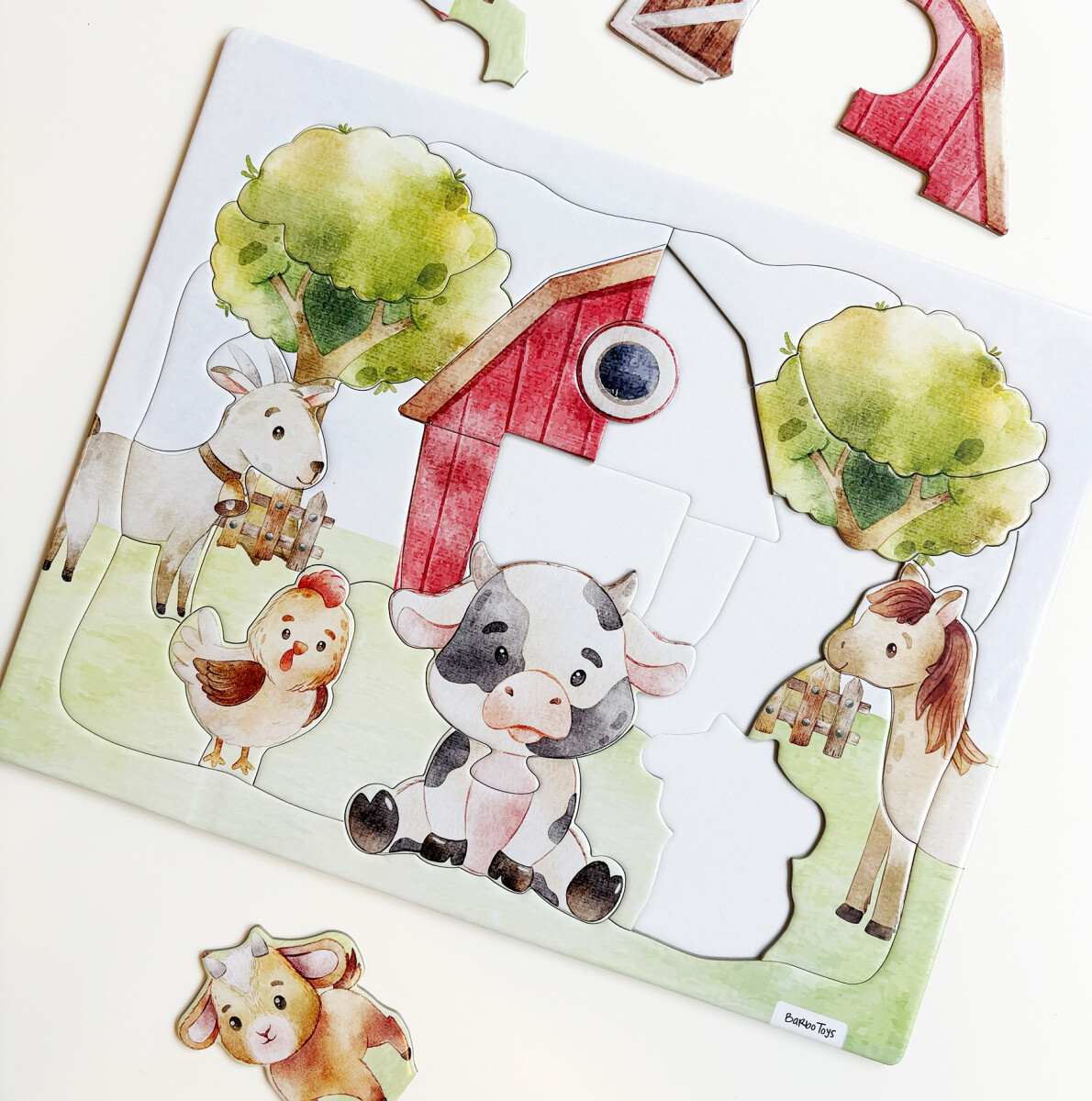 Barbo Toys - Puslespil - Bondegård Rammepuslespil - 26 Brikker