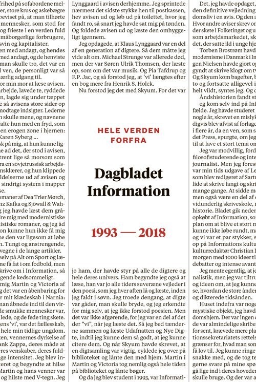 Information - De Sidste 25 År