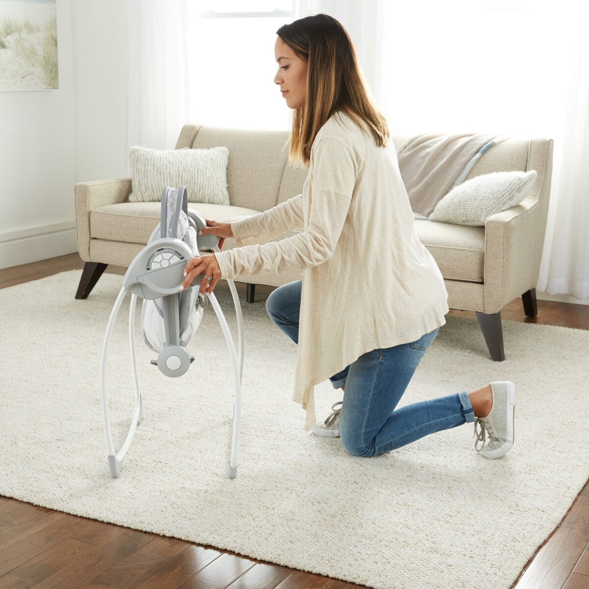 Ingenuity - Comfort 2 Go Portable Swing - Lille Lam - In-12184