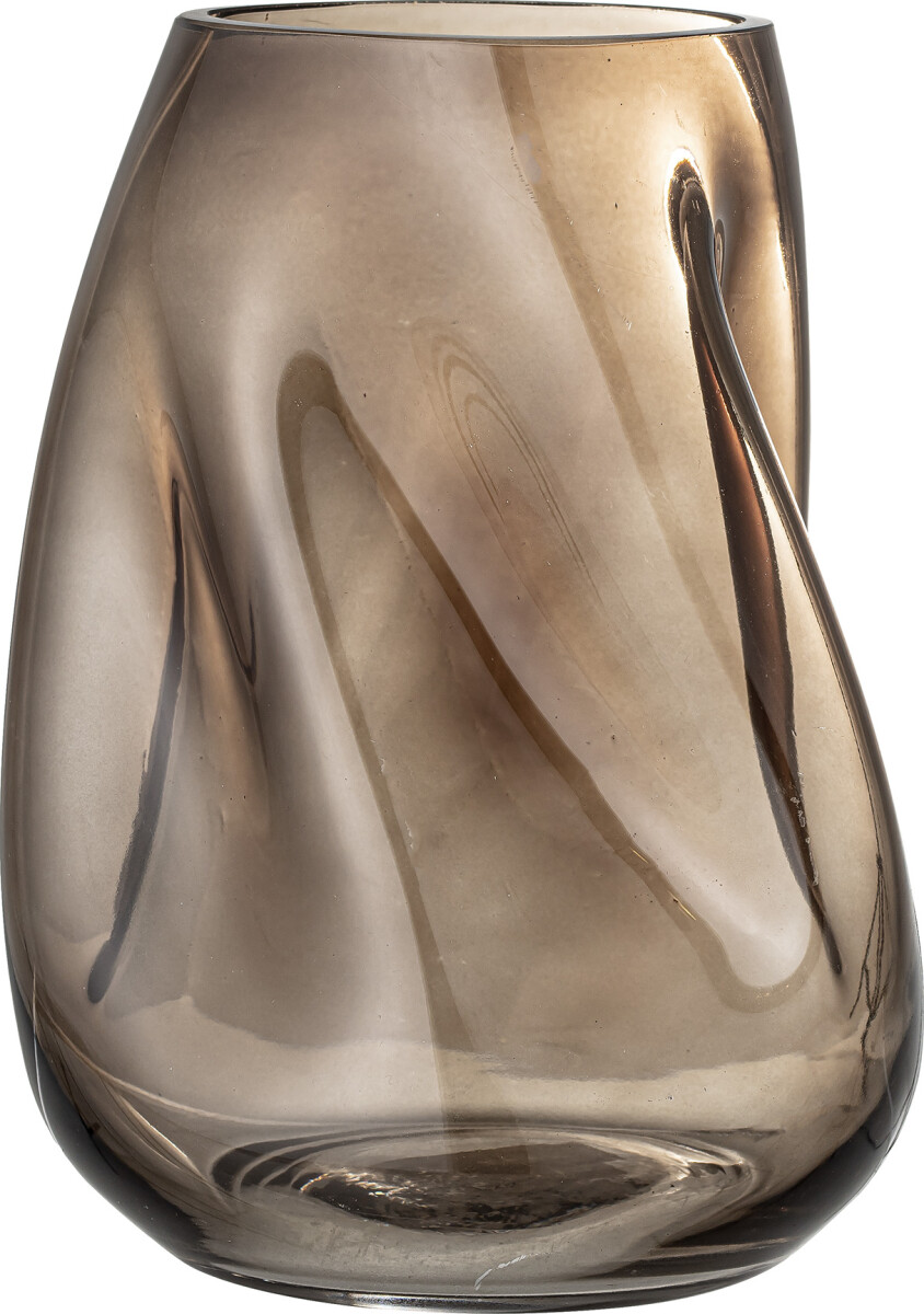 Bloomingville - Ingolf Vase - Brun - Glas - H 26 Cm
