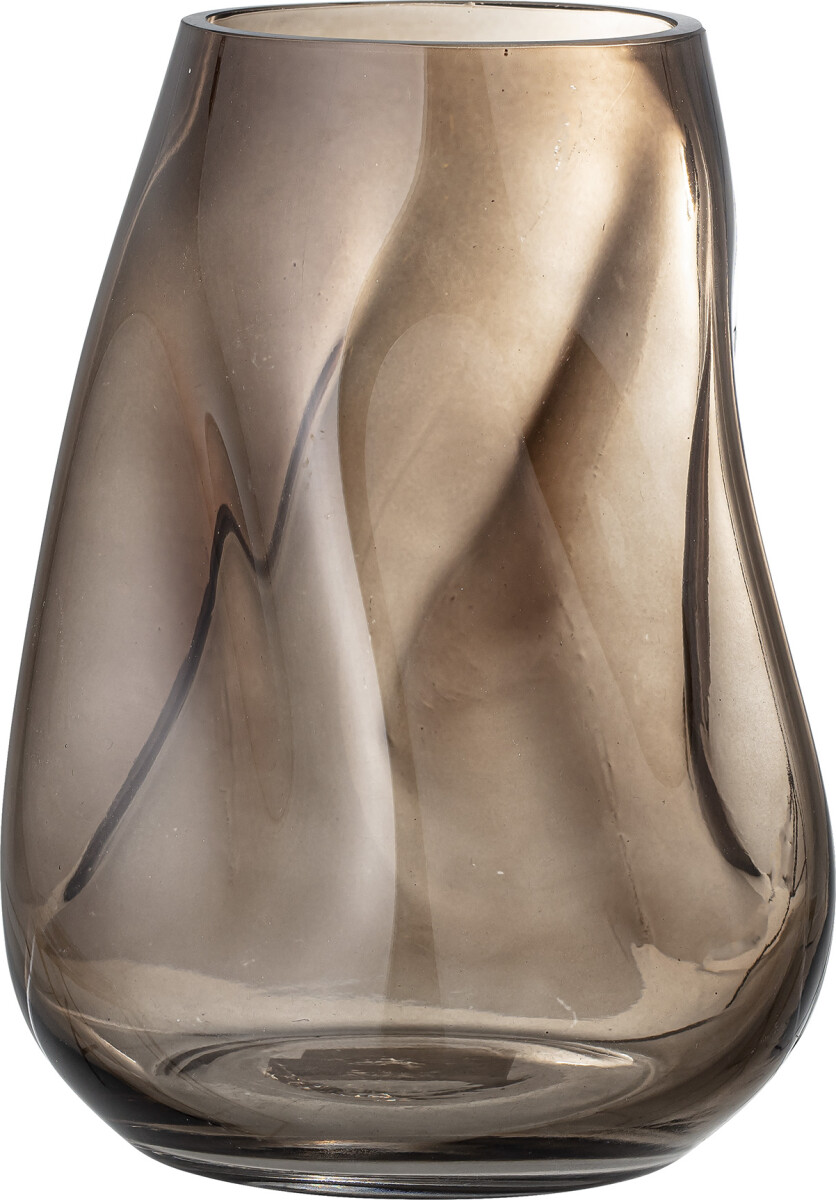 Bloomingville - Ingolf Vase - Brun - Glas - H 26 Cm