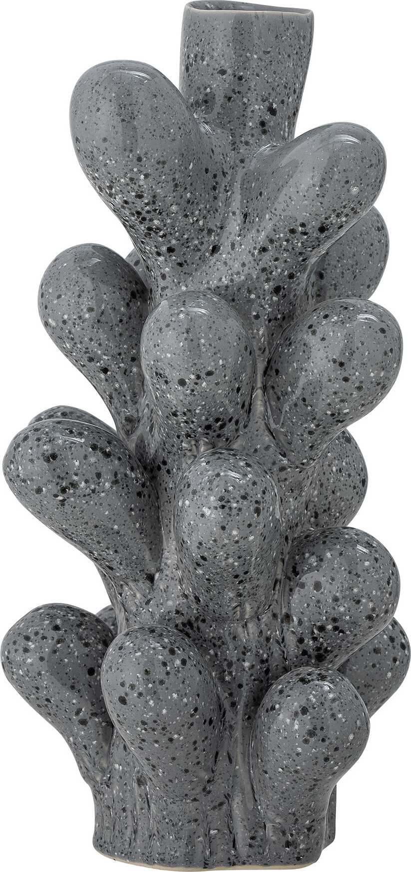 Bloomingville - Innes Vase - Blå - Stentøj - H 36 5 Cm