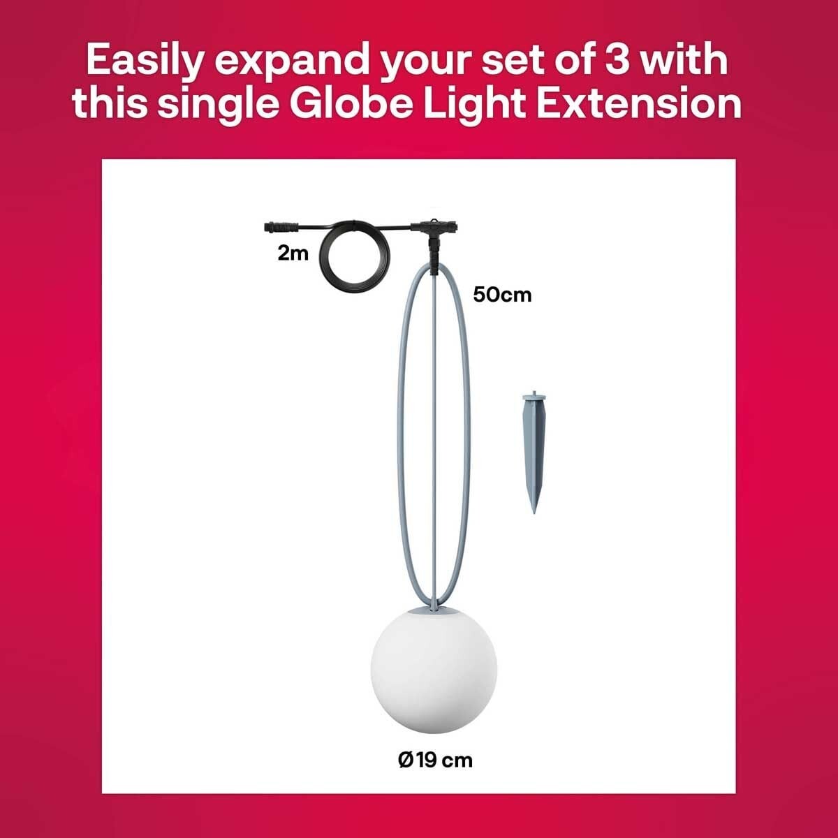 Innr - Smart Outdoor Globe Light - Single Globe - Zigbee