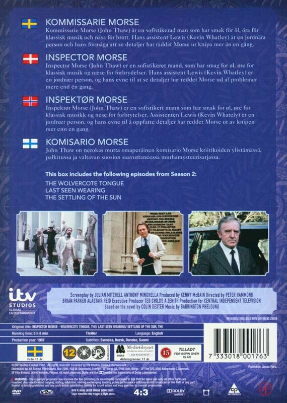 Inspector Morse - Boks 2 DVD → Køb TV Serien her - Gucca.dk