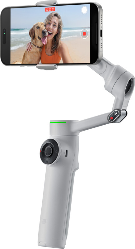 Insta360 - Flow 2 Ai Tracker Bundle Stone Grey