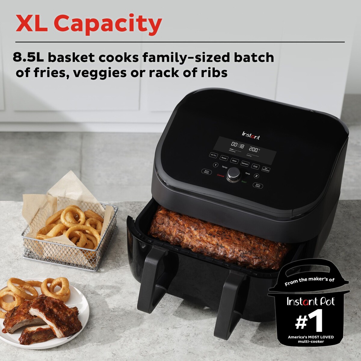 Instant - Vortex Plus Versazone 85 L Airfryer -1700W