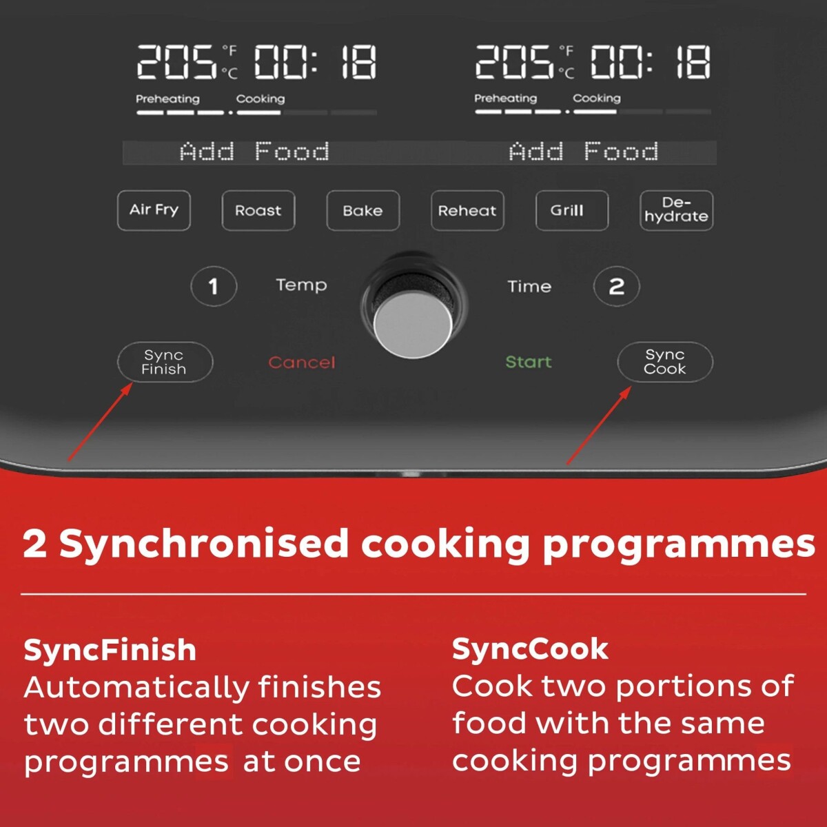 Instant - Vortex Plus Versazone 85 L Airfryer -1700W