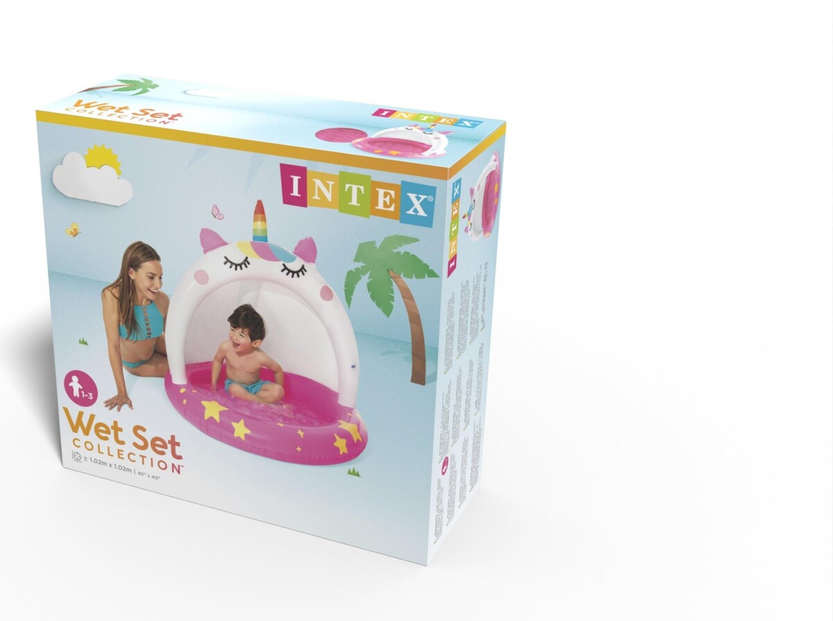 Intex - Pool Til Baby - Caticorn - 45L - 102 X 102 Cm