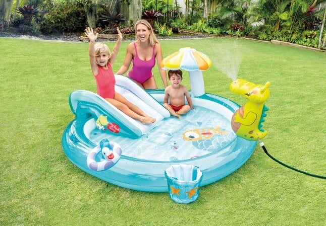 Intex Badebassin Med Rutsjebane - Gator Play Center 160L
