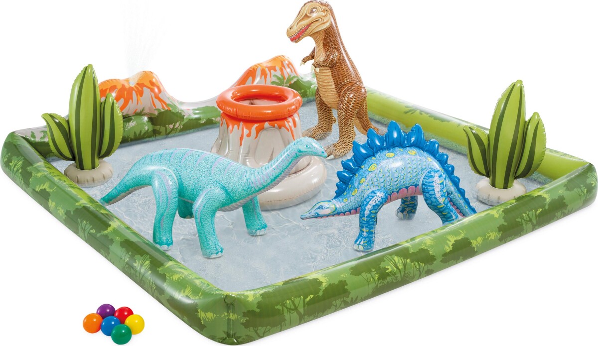 Intex - Jurassic Adventure Legepool - 410L - 201X201X36 Cm