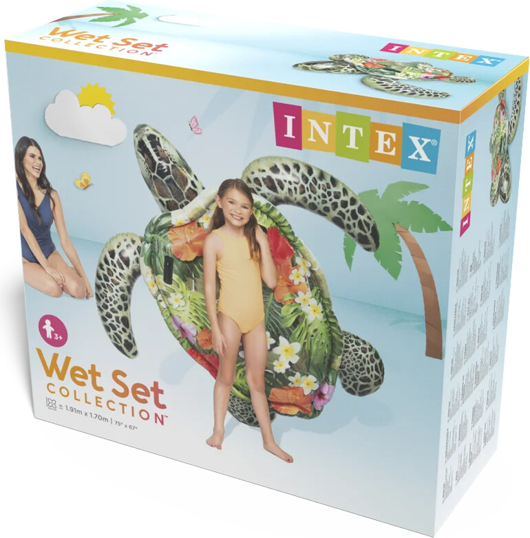 Intex - Skildpadde Badedyr Til Pool - Grøn
