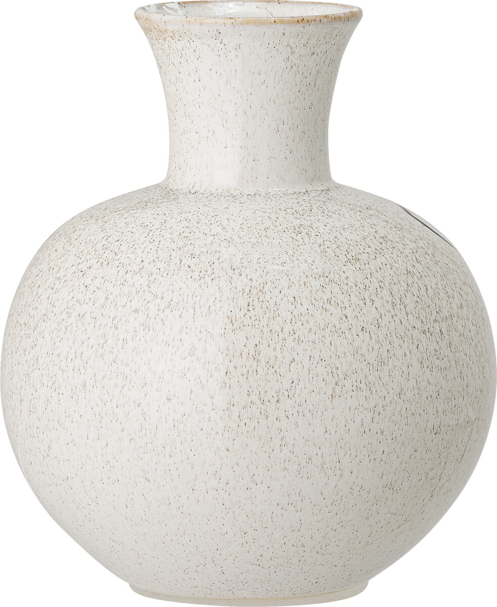 Bloomingville - Irini Vase - Hvid - Stentøj - H 22 5 Cm