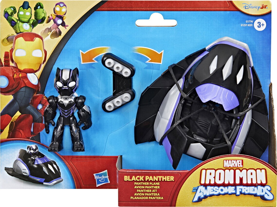 Iron Man Friends - Køretøj Og Figur - Assorteret - Hasbro G1257