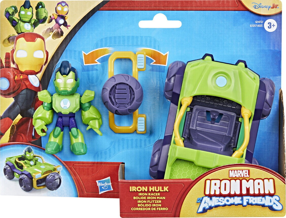 Iron Man Friends - Køretøj Og Figur - Assorteret - Hasbro G1257
