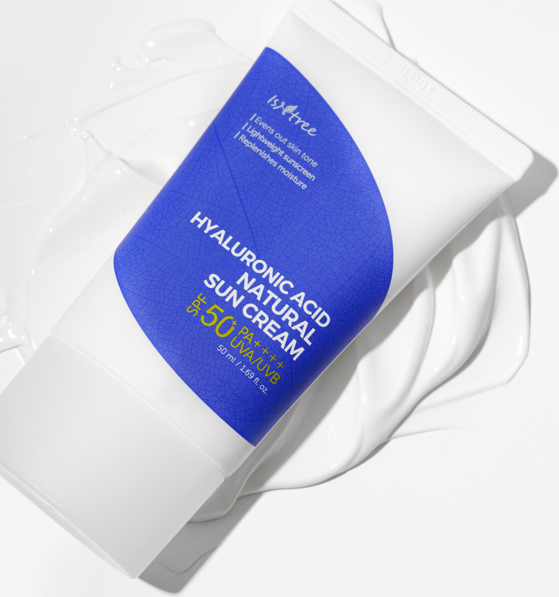 Isntree - Hyaluronic Acid Natural Sun Cream Spf50 Pa - 50 Ml - Solcreme