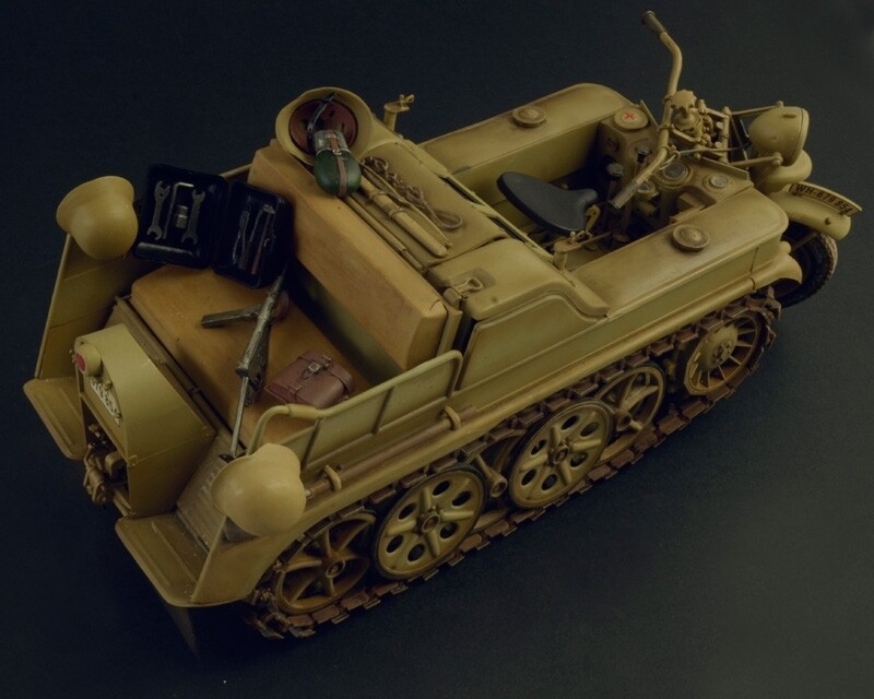 Italeri - Sdkfz 2 Kettenkrad Motorcykel Byggesæt - 1 9 - 7404
