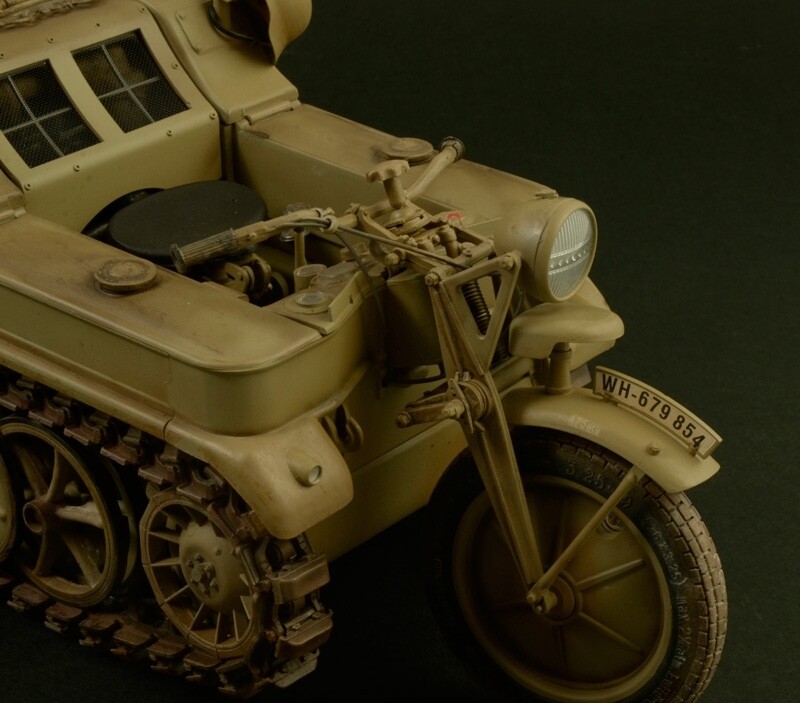 Italeri - Sdkfz 2 Kettenkrad Motorcykel Byggesæt - 1 9 - 7404