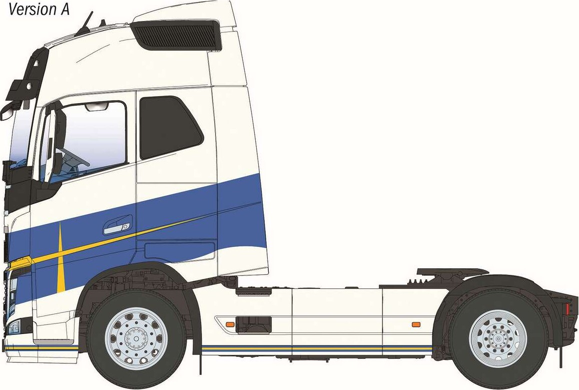Italeri - Volvo Fh16 Medium Roof Model Byggesæt - 1 24 - 3970