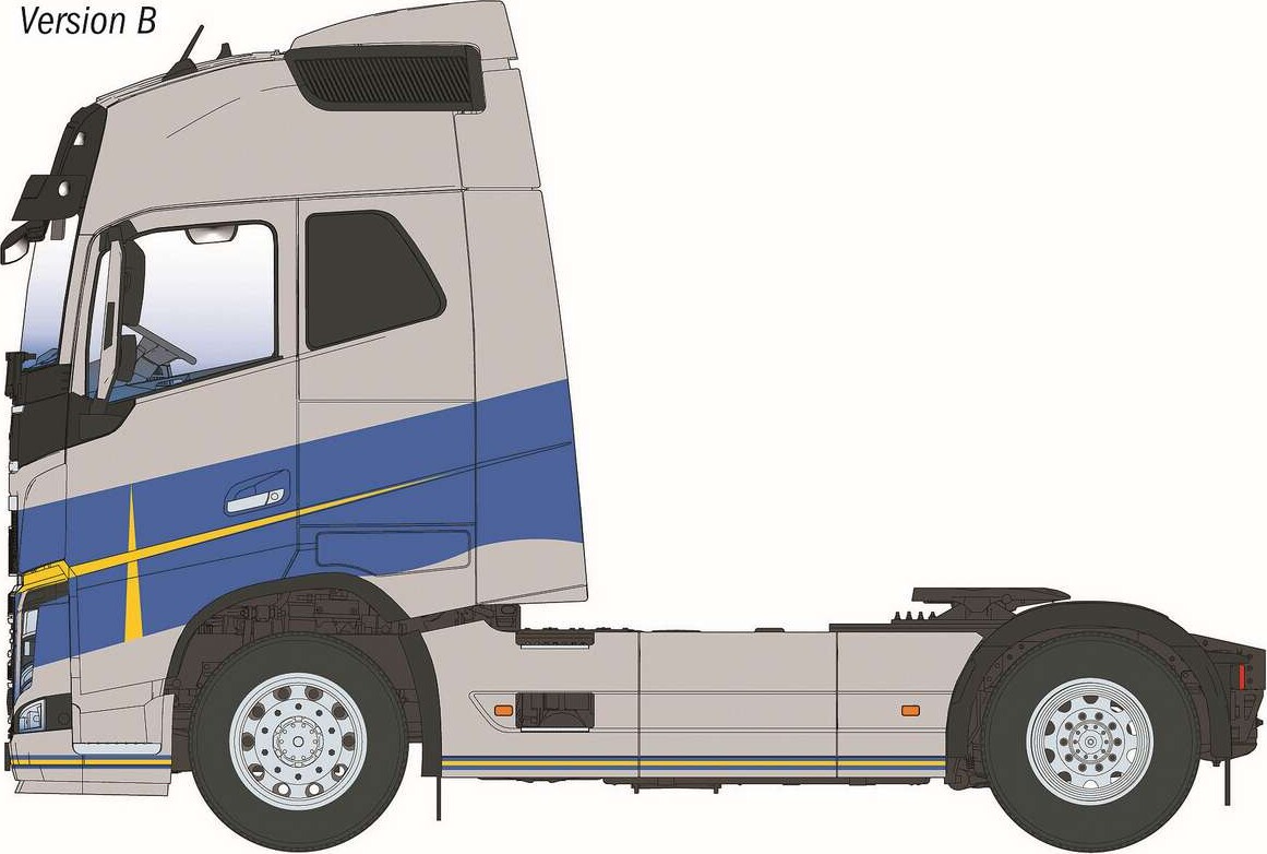 Italeri - Volvo Fh16 Medium Roof Model Byggesæt - 1 24 - 3970