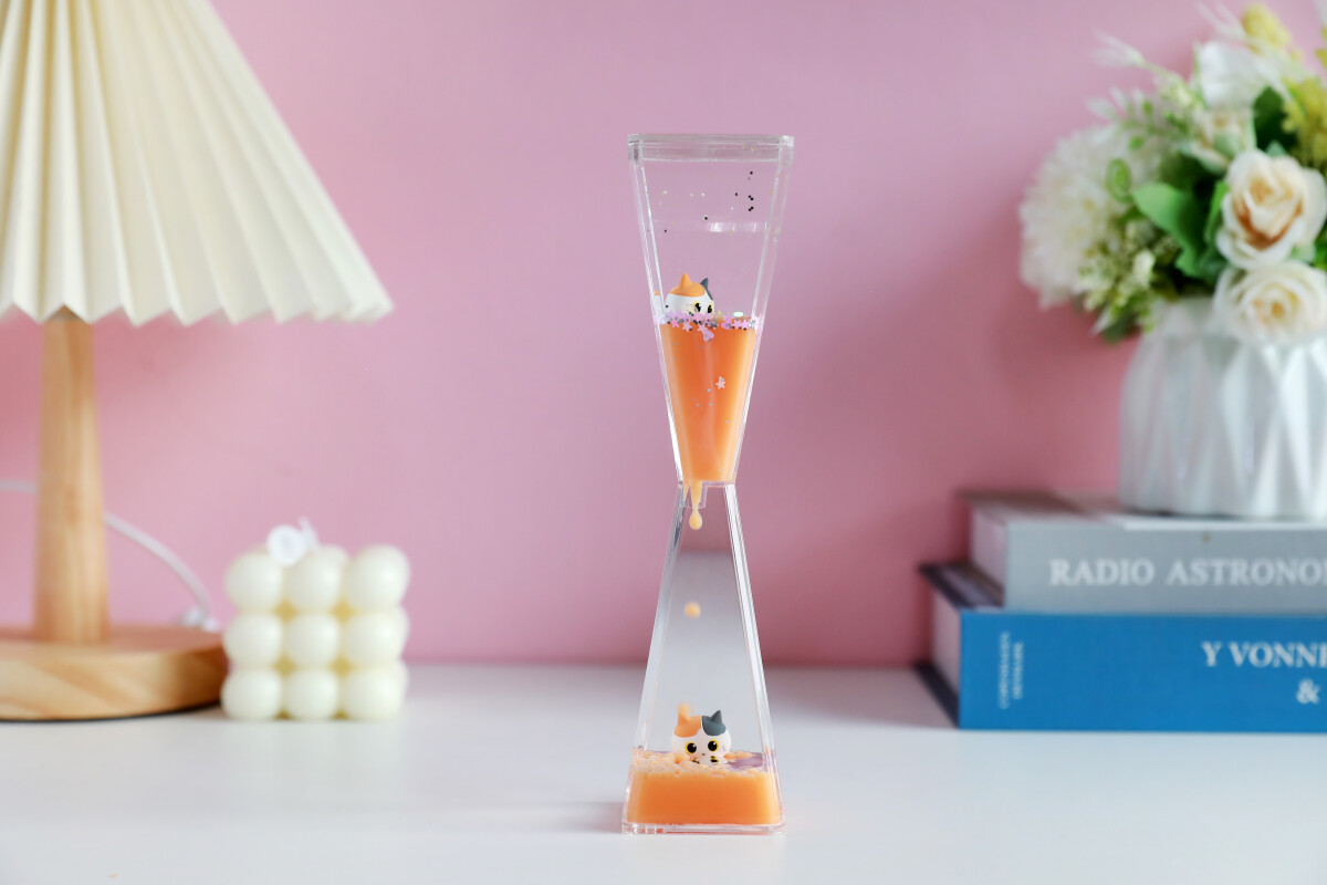 Itotal - Flydende Timeglas Kat - Orange