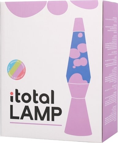 Itotal - Lava Lampe - Lyserød Og Lilla - 36 Cm