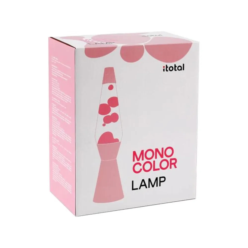 Itotal - Lavalampe - Pastel Pink - 40 Cm