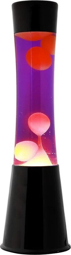 Itotal - Lava Lampe - Lilla Og Gul - Sort - 40 Cm