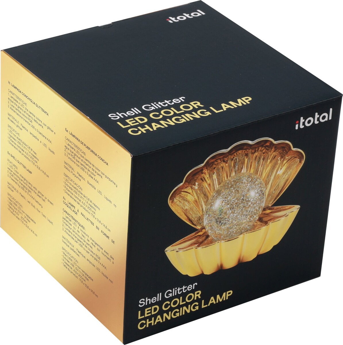 Itotal - Muslingelampe - Guld - Compact